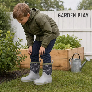 Stivali da Pioggia Unisex per Bambini, Impermeabili, Antiscivolo, ad Asciugatura Rapida, Leggeri, in <span class=keywords><strong>Gomma</strong></span>, per Ragazzi e Ragazze - Product Image 2