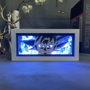 Vente en gros de 200 modèles de lampes en papier 3D à l'effigie de <span class=keywords><strong>Dragon</strong></span> <span class=keywords><strong>Ball</strong></span> <span class=keywords><strong>Z</strong></span> Goku One Pieces Nica Luffy Ace, boîte à lumière LED Anime en stock - Product Image 6