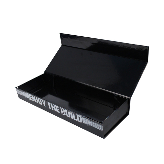 Luxury Magnet Paper Boxes Foldable Floding Black Magnetic Gift Packaging Box With Magnetic Lid