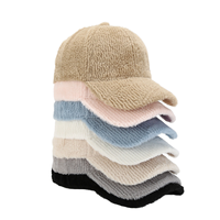 Gorra de Béisbol Personalizada de 6 Paneles, de Piel Sintética, con Patrón de Satén, Color Sólido, Cálida, Unisex, Ajustable, para Parejas, Otoño/Invierno