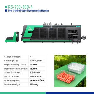 Máy tạo hình nhiệt tự động giá tốt nhất để sản xuất khay trứng và sản xuất hộp trái cây/rau củ thông thường - Product Image 2