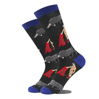 Nieuwe design cartoon ademende zachte katoenen sokken met dierenprint (konijn, vos, kat, fruit, alien, dinosaurus) grappige unisex sokken voor mannen