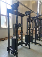 POWERMAN FITNESS Cage de musculation intégrée commerciale, utilisation à domicile, machine Smith multifonctionnelle, cadre de gantry, banc d'entraînement OEM
