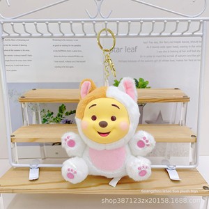 Nuovo Peluche Cartone Animato da 4 Pollici con Faccia in Gomma per <span class=keywords><strong>Serie</strong></span> a Tema Animale, Portachiavi, Ciondolo, Bambola, Simpatici Ornamenti, Regalo all'Ingrosso - Product Image 3