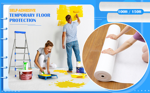 Meilleure vente blanc collant Durable sol Protection peintre couverture polaire peintre <span class=keywords><strong>feutre</strong></span> - Product Image 3