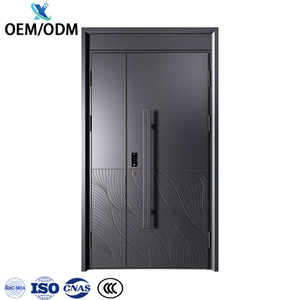Vente de qualité supérieure dalle d'entrée <span class=keywords><strong>avant</strong></span> française porte extérieure de sécurité en métal coulissante en aluminium pour maisons - Product Image 3
