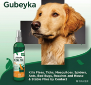 <span class=keywords><strong>Spray</strong></span> <span class=keywords><strong>anti</strong></span>-puces et tiques pour chiens, répulsif à base de plantes, lutte et prévention naturelle contre les parasites, formule non toxique pour usage domestique, 8 oz - Product Image 4