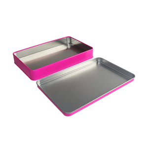 Tùy chỉnh hình chữ nhật kim loại có thể lưu trữ Container Ép tinplate bao bì cho <span class=keywords><strong>Cookie</strong></span> được thực hiện với nắp hộp kim loại - Product Image 4