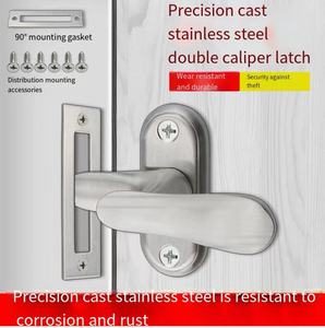 스테인레스 스틸 도어 래치, 안전한 도난 방지 욕실 래치, 단단한 손잡이 잠금 장치 나무 방 래치 하이 퀄리티 - Product Image 4