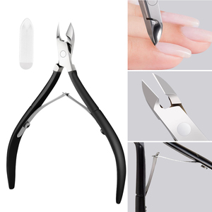 Tijeras para cutículas de uñas en 4 colores, manicura de acero inoxidable, cortaúñas coloridas, removedor de piel muerta, pedicura, alicates de pico de águila - Product Image 4