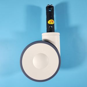 125mm Central Lock <span class=keywords><strong>Caster</strong></span> TPU Rodas Duplas Rodízio para Mobiliário Médico Cama Hospitalar Maca Rodízio Rodas - Product Image 2