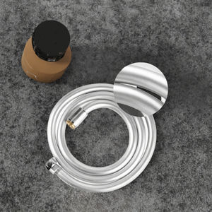 Baignoire à main moderne en laiton personnalisée pommeau de <span class=keywords><strong>douche</strong></span> <span class=keywords><strong>noir</strong></span> or <span class=keywords><strong>flexible</strong></span> cuisine haute pression argent PVC lisse tuyau de <span class=keywords><strong>douche</strong></span> - Product Image 3