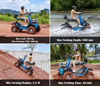 Prêt à être expédié, kart électrique 4x4 tout-terrain 12000W, UTV, buggy tout-terrain 4 roues motrices, vélo de surf sur terre