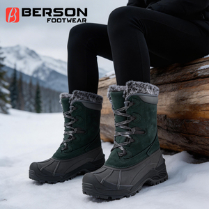 Botas de Nieve Personalizables <span class=keywords><strong>para</strong></span> <span class=keywords><strong>Mujer</strong></span>, Diseño de Dos Piezas, Impermeables y Térmicas, <span class=keywords><strong>para</strong></span> Senderismo al Aire Libre - Product Image 2