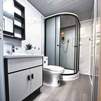 Maison préfabriquée pliable, maison modulaire en conteneur, cabane de vie moderne modulaire