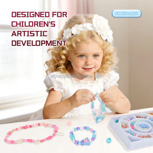 Kit de Fabricación de Pulseras de Cuentas Coloridas Hechas a Mano al por Mayor 2026, Cuentas Redondas para Hacer Collares, Cuentas para Niñas para Hacer Pulseras y Joyería - Product Image 5