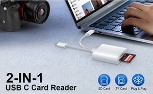 Câble lecteur de carte USB C+iOS 2-en-1, lecteur de carte mémoire portable pour téléphone portable, lecteur de carte SD TF pour iPhone, iPad, Android - Product Image 2