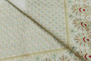 Elegant Woven Poly Raw <b>Silk</b> <b>Fabric</b> Lightweight Breathable Quick-Dry Abstract Geometric Pattern Women's for Clothing Home Textile - Product Image 3