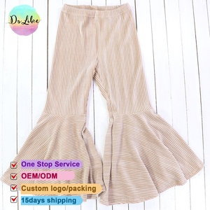 Top svendita pantaloni da bambino in tinta unita che i bambini indossano pantaloni da ragazza arruffati <span class=keywords><strong>Leggings</strong></span> in <span class=keywords><strong>velluto</strong></span> glassa per bambini - Product Image 4