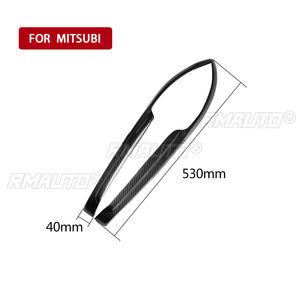 1 paire de couvre-phares de voiture en fibre de carbone véritable, garnitures pour Mitsubishi EVO7-9 2003-2007, accessoires de voiture - Product Image 4