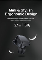 S30 Earphone 5.0 Stereo AptX Bass Dalam, Headphone Nirkabel dengan Mikrofon dan Koneksi Otomatis, Earbud HiFi Tampilan LED Bass Dalam