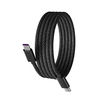 Câble de données magnétique Type-C PD 66W à charge rapide pour ordinateur, smartphone, imprimantes, tablettes Android et iOS, rétraction automatique