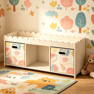 Armoire <span class=keywords><strong>de</strong></span> <span class=keywords><strong>rangement</strong></span> pour enfants, avec tiroirs en tissu, adaptée aux salles <span class=keywords><strong>de</strong></span> <span class=keywords><strong>jeux</strong></span> et aux chambres à coucher - Product Image 2