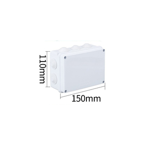 กล่องรวมสัญญาณกันน้ำ IP65 ขนาด 150x110x70 มม. ทำจากพลาสติก ABS แบบเจาะรูสำเร็จรูป 10 รู พร้อมจุกยางและแถบซีลในตัว สำหรับใช้งานกลางแจ้ง - Product Image 2