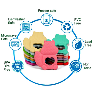 Breloques à mâcher en silicone pour bébé, jouets <span class=keywords><strong>de</strong></span> <span class=keywords><strong>dentition</strong></span> pour enfant en bas âge, jouets <span class=keywords><strong>de</strong></span> qualité alimentaire, animaux, écureuil, <span class=keywords><strong>anneau</strong></span> <span class=keywords><strong>de</strong></span> <span class=keywords><strong>dentition</strong></span> pour bébé - Product Image 4