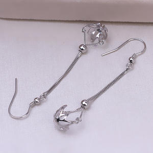 Componentes de joyería Wenchi S925 de plata para bricolaje: accesorios para collar femenino, engaste de perla vacío sin perforación de 7-8 mm, gancho para pendiente. - Product Image 5