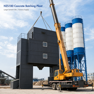 Planta Mezcladora de Concreto Modular Corey HZS180 con Silo Grande para Cemento, Eléctrica o Diésel, Suministro de Fábrica - Product Image 1
