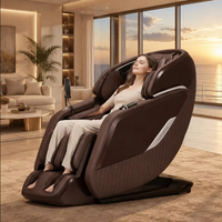 Fauteuil de massage intelligent à double mécanisme, puissance 200W, écran LCD 10 pouces avec compression par airbag et chargement USB pour une récupération musculaire profonde
