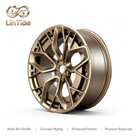 Jantes en alliage forgé bronze mat à 5 branches, 18-24 pouces, pour tuning sportif, SUV modifiés, 5x112 5x120