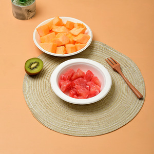 Biodegradable Sugarcane Pulp <b>Paper</b> <b>Bowls</b> Round Thickened Disposable For Party Snack Soup Dipping Sauce <b>Bowl</b> - Product Image 1