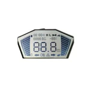 Fabriek Op Maat Voertuig Gemonteerd Water En Elektriciteit Meter Tn/Stn/Fstn/Htn 5 6 Cijferige 7 Witte Led Backlight Segment Lcd-Display