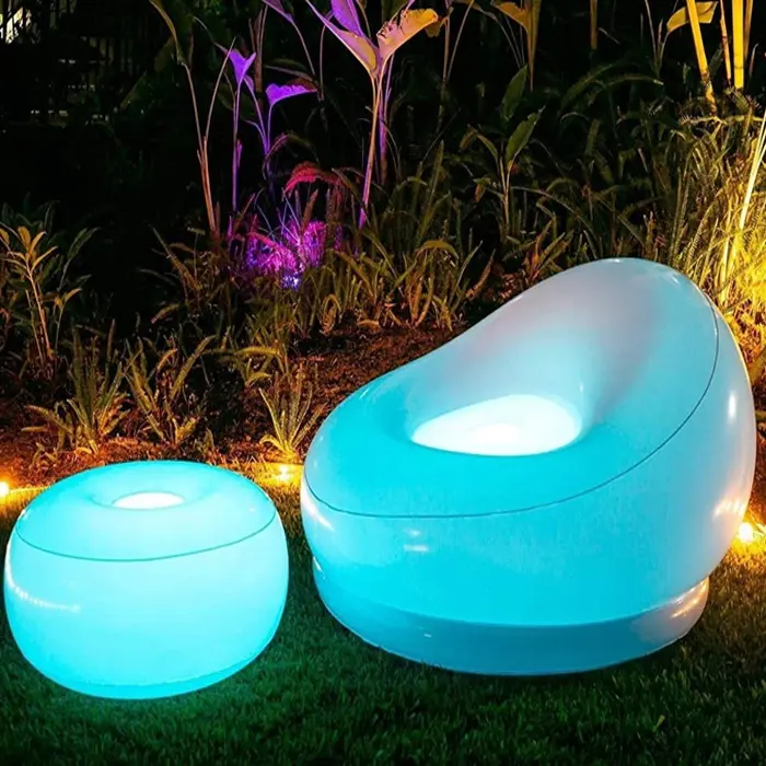 Evening Party Fun Inflatable LED Light Up Chair