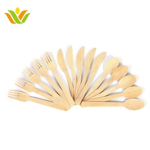 Bán buôn tre dùng một lần dao gỗ muỗng nĩa dao kéo đồ dùng <span class=keywords><strong>Set</strong></span> - Product Image 2
