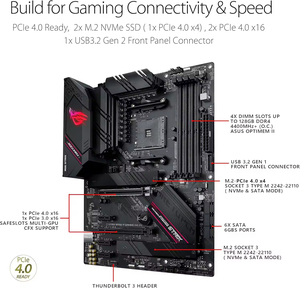 เมนบอร์ดเกมมิ่งระดับเรือธง ATX AM4 รองรับการโอเวอร์คล็อก Strix B550-E ความเร็วเฟรมสูง สำหรับพีซี คอร์ ดับเบิ้ล เมมโมรี่ แชนแนล - Product Image 6