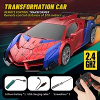 Mainan mobil Remote Control 1:18, mobil listrik RC dengan lampu dan pengontrol hadiah ulang tahun untuk anak laki-laki dan perempuan