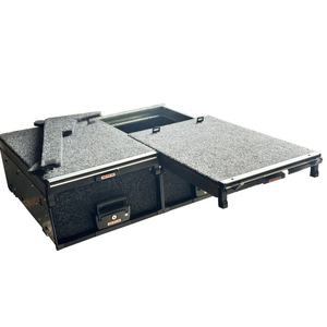 Glissière de tiroir de chargement JL pour Jeep Wrangler, boîte de rangement de coffre, système de tiroirs à roulettes VRD4X4, tiroir 4x4 JL avec caisson de basses - Product Image 1
