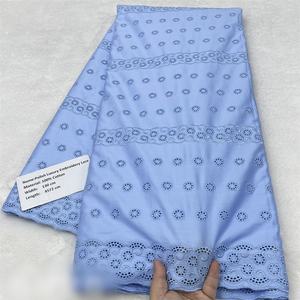 Tela de Encaje Africana al por Mayor, Alta Calidad de Dubái, Algodón Seco Nigeriano para Hombre - Product Image 1