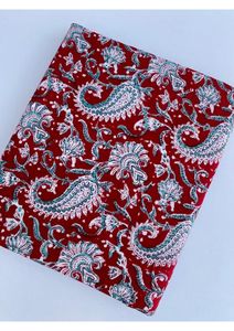 Tissu indien imprimé à la main au bloc, en voile de coton pur à 100 %, vendu au mètre, idéal pour la confection de robes, la couture, l'artisanat et la tapisserie, OEM ODM - Product Image 3