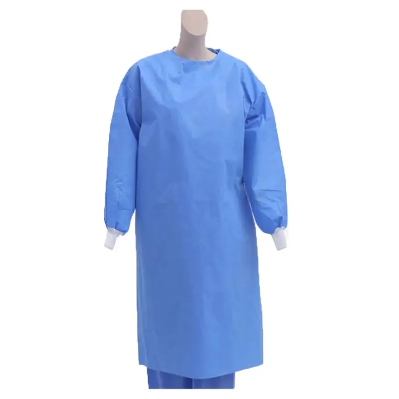 Fournitures médicales Blouse chirurgicale médicale non tissée jetable EOS SMS bleu adulte Tabliers médicaux non tissés chirurgicaux à usage unique ZS