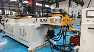 Machine de pliage automatique de profilés en <span class=keywords><strong>acier</strong></span> inoxydable et en aluminium BLMA DW38CNC-3A1SV, plieuse hydraulique automatique à mandrin CNC - Product Image 4