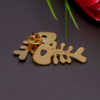 Broche en métal 3D personnalisée pour cadeau promotionnel, logo personnalisé, badge en alliage de fer et de zinc, épinglette en émail