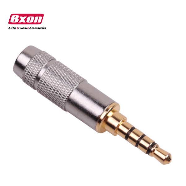 4 Pole 3.5mm TRRS Headphone Male Plug Jack Audio Solder Connector