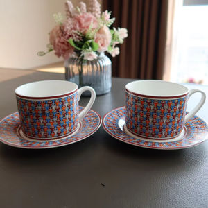 Nouvelle tasse à thé et soucoupe en porcelaine fine, tasse à café en céramique avec boîte cadeau pour les occasions et les cadeaux - Product Image 1