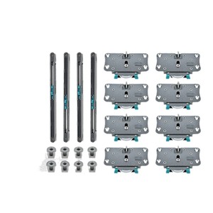 Roulette de porte coulissante Kaishengxi avec boucle de verrouillage et amortisseur bidirectionnel pour portes d'armoires et de meubles TV - Product Image 4
