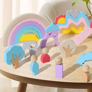 Productos de Dropshipping 2026, Rompecabezas Creativos, Juguetes Educativos Tempranos, Ciudad de Cuentos de Hadas, Juguete de Apilamiento para Niños, Bloques de Construcción Montessori - Product Image 3