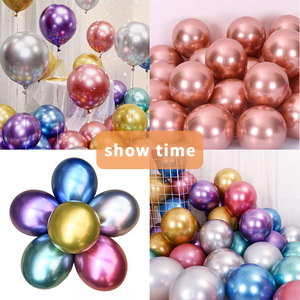 Nhà Máy Bán buôn Inflatable kim loại dày 12 inch bóng Giới tính không khí sáng Chrome sinh nhật đảng trang trí Chrome Latex bóng - Product Image 4
